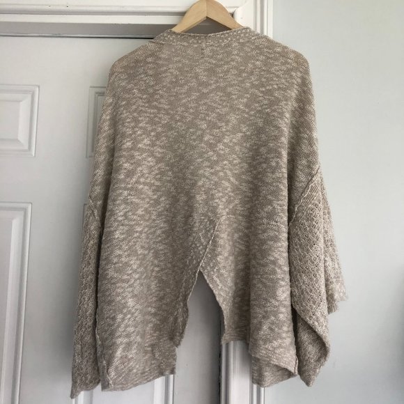 Free People Cardigan Sweater Open Front Kimono Slv - Picture 3 of 5